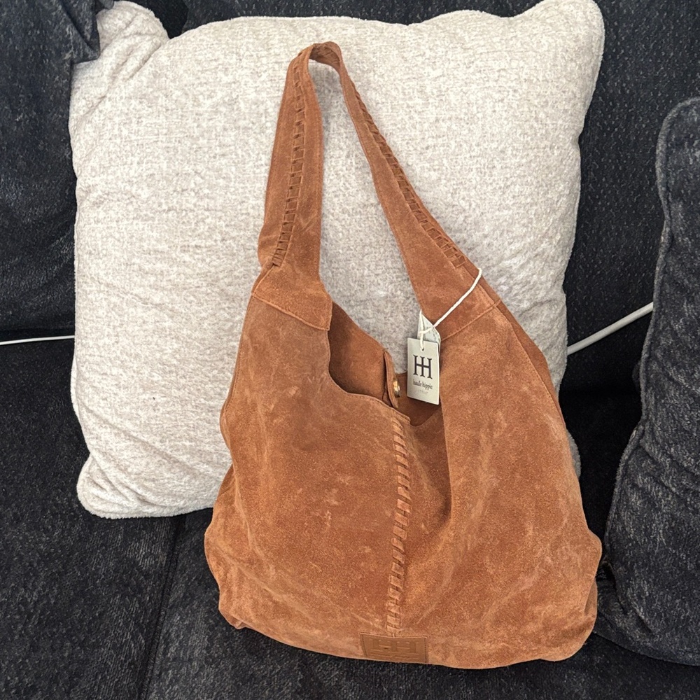 Haute Hippie Tan Suede Hobo Bag - Picture 7 of 7